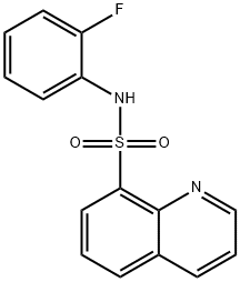 N-(2-fluorophenyl)-8-quinolinesulfonamide Structural
