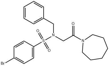 N-(2-azepan-1-yl-2-oxoethyl)-N-benzyl-4-bromobenzenesulfonamide