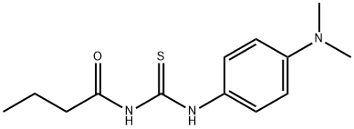 N-butyryl-N'-[4-(dimethylamino)phenyl]thiourea Structural