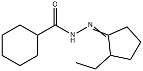 N'-(2-ethylcyclopentylidene)cyclohexanecarbohydrazide Structural