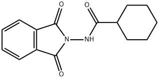 N-(1,3-dioxo-1,3-dihydro-2H-isoindol-2-yl)cyclohexanecarboxamide Structural
