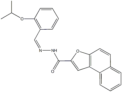 N'-(2-isopropoxybenzylidene)naphtho[2,1-b]furan-2-carbohydrazide Structural