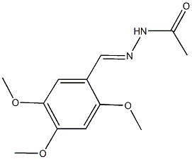 N'-(2,4,5-trimethoxybenzylidene)acetohydrazide Structural