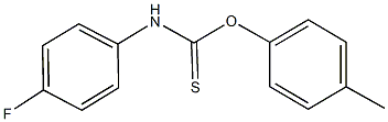 O-(4-methylphenyl) 4-fluorophenylthiocarbamate Structural