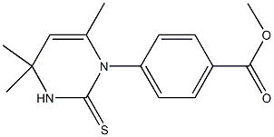 methyl 4-(4,4,6-trimethyl-2-thioxo-3,4-dihydro-1(2H)-pyrimidinyl)benzoate Structural