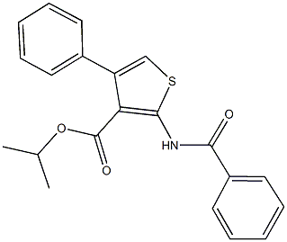 isopropyl 2-(benzoylamino)-4-phenyl-3-thiophenecarboxylate Structural