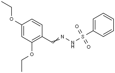 N'-(2,4-diethoxybenzylidene)benzenesulfonohydrazide Structural