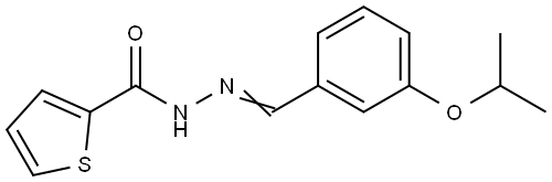 N'-(3-isopropoxybenzylidene)-2-thiophenecarbohydrazide Structural