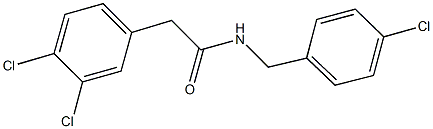 N-(4-chlorobenzyl)-2-(3,4-dichlorophenyl)acetamide Structural