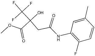 methyl 4-(2-fluoro-5-methylanilino)-2-hydroxy-4-oxo-2-(trifluoromethyl)butanoate Structural