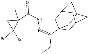 N'-[1-(1-adamantyl)propylidene]-2,2-dibromo-1-methylcyclopropanecarbohydrazide