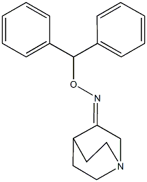 quinuclidin-3-one O-benzhydryloxime Structural