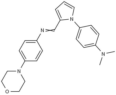 N-({1-[4-(dimethylamino)phenyl]-1H-pyrrol-2-yl}methylene)-N-[4-(4-morpholinyl)phenyl]amine Structural