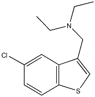 N-[(5-chloro-1-benzothien-3-yl)methyl]-N-ethylethanamine Structural