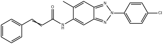 N-[2-(4-chlorophenyl)-6-methyl-2H-1,2,3-benzotriazol-5-yl]-3-phenylacrylamide Structural