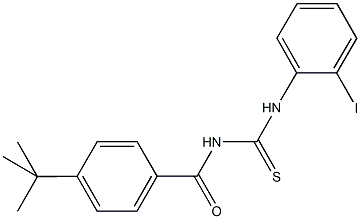 N-(4-tert-butylbenzoyl)-N'-(2-iodophenyl)thiourea Structural
