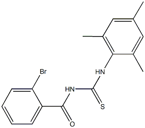 N-(2-bromobenzoyl)-N'-mesitylthiourea Structural