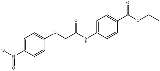 ethyl 4-[({4-nitrophenoxy}acetyl)amino]benzoate Structural