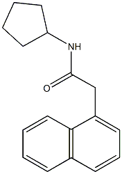 N-cyclopentyl-2-(1-naphthyl)acetamide Structural