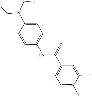 N-[4-(diethylamino)phenyl]-3,4-dimethylbenzamide Structural