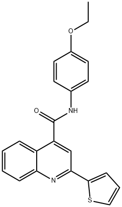 N-(4-ethoxyphenyl)-2-(2-thienyl)-4-quinolinecarboxamide Structural