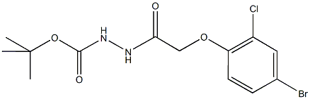 tert-butyl 2-[(4-bromo-2-chlorophenoxy)acetyl]hydrazinecarboxylate Structural