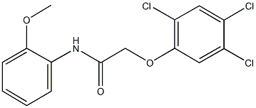 N-(2-methoxyphenyl)-2-(2,4,5-trichlorophenoxy)acetamide Structural