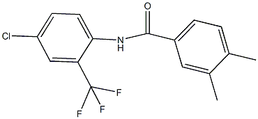 N-[4-chloro-2-(trifluoromethyl)phenyl]-3,4-dimethylbenzamide Structural