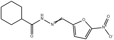 N'-({5-nitro-2-furyl}methylene)cyclohexanecarbohydrazide Structural
