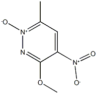 3-methoxy-6-methyl-4-nitropyridazine 1-oxide Structural