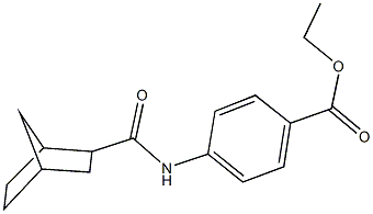 ethyl 4-[(bicyclo[2.2.1]hept-2-ylcarbonyl)amino]benzoate Structural