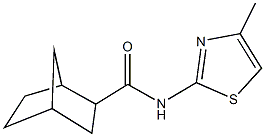 N-(4-methyl-1,3-thiazol-2-yl)bicyclo[2.2.1]heptane-2-carboxamide Structural