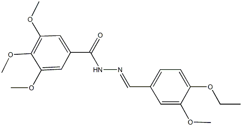 N'-(4-ethoxy-3-methoxybenzylidene)-3,4,5-trimethoxybenzohydrazide Structural
