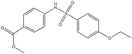methyl 4-{[(4-ethoxyphenyl)sulfonyl]amino}benzoate Structural