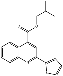 isobutyl 2-(2-thienyl)-4-quinolinecarboxylate Structural