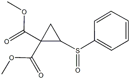 dimethyl 2-(phenylsulfinyl)-1,1-cyclopropanedicarboxylate Structural