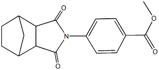 methyl 4-(3,5-dioxo-4-azatricyclo[5.2.1.0~2,6~]dec-4-yl)benzoate Structural