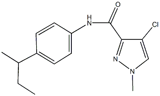 N-(4-sec-butylphenyl)-4-chloro-1-methyl-1H-pyrazole-3-carboxamide Structural