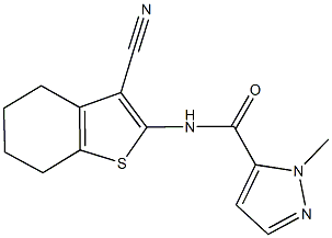 N-(3-cyano-4,5,6,7-tetrahydro-1-benzothiophen-2-yl)-1-methyl-1H-pyrazole-5-carboxamide Structural