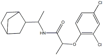 N-(1-bicyclo[2.2.1]hept-2-ylethyl)-2-(2,4-dichlorophenoxy)propanamide Structural