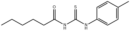 N-hexanoyl-N'-(4-methylphenyl)thiourea Structural