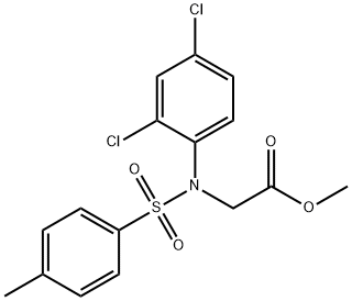 methyl {2,4-dichloro[(4-methylphenyl)sulfonyl]anilino}acetate Structural