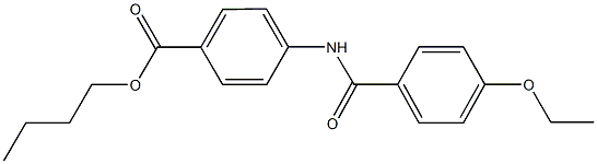 butyl 4-[(4-ethoxybenzoyl)amino]benzoate Structural