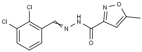 N'-(2,3-dichlorobenzylidene)-5-methyl-3-isoxazolecarbohydrazide Structural