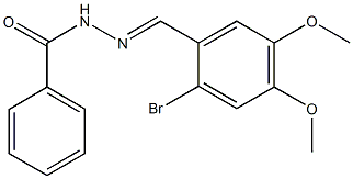 N'-(2-bromo-4,5-dimethoxybenzylidene)benzohydrazide Structural
