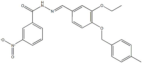 N'-{3-ethoxy-4-[(4-methylbenzyl)oxy]benzylidene}-3-nitrobenzohydrazide Structural