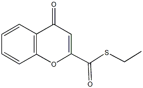 S-ethyl 4-oxo-4H-chromene-2-carbothioate Structural