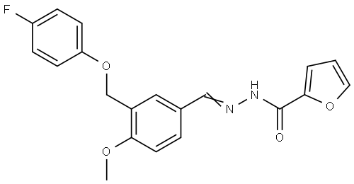 N'-{3-[(4-fluorophenoxy)methyl]-4-methoxybenzylidene}-2-furohydrazide Structural