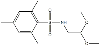 N-(2,2-dimethoxyethyl)-2,4,6-trimethylbenzenesulfonamide Structural