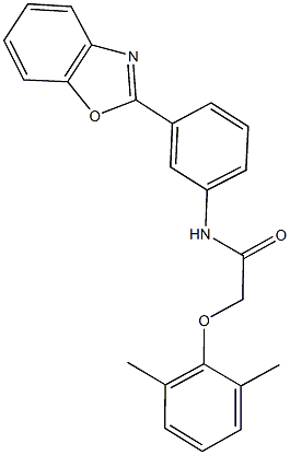 N-[3-(1,3-benzoxazol-2-yl)phenyl]-2-(2,6-dimethylphenoxy)acetamide Structural
